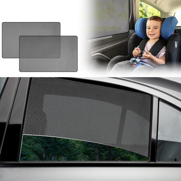 Zonweringsauto baby & kinderen magnetische zonweringsauto met UV-bescherming, reflecterende hittebescherming, 2 stuks - zijruit & achterruit, ideaal voor kinderen, volwassenen en huisdieren