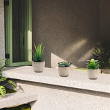 3 stuks kunstvetplanten, kunstplanten met potten, tafeldecoratie, decoratieve planten, bureauplant voor badkamer, woonkamer, kantoor (A