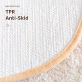 Badmat voor eieren, 50,8 x 78,7 cm, antislip, schattig, zachte douchemat, waterabsorberend, dik, ruig, machinewasbaar, ei