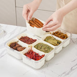 Dipschalenset met dienblad, snackschalen en dipschalen met deksel, snackborden met vakken, opbergdoos, antipasti serveerschaal, snackschalen en dipschalen met deksel