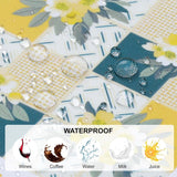 Tafelkleed rechthoekige geometrie, Boheems, waterafstotend, tafelkleed, decoratie, polyester tafelkleed voor keuken, feesten, lente/zomer (153 x 213 cm)