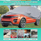 Universele auto-SUV-hoes, geschikt voor alle soorten grote auto's zoals SUV's, 4x4 bestelwagens, minivanfamilies, PEVA-materiaal, grote autohoes