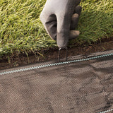 300 grondankers 100 mm lang, 13 mm breed, diameter 2,9 mm, montageankers grondankers voor de tuin van niet-gegalvaniseerd staal, haringen voor het bevestigen van onkruidbestrijdingsdoek, kunst