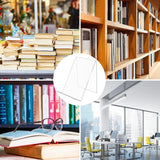 5 stuks acryl boekensteun, boekenstandaard, brochurestandaard, boekenstandaard, acrylstandaard, 13 x 11,5 x 10 cm, transparant, goederendrager, schuine standaard, brochurehouder