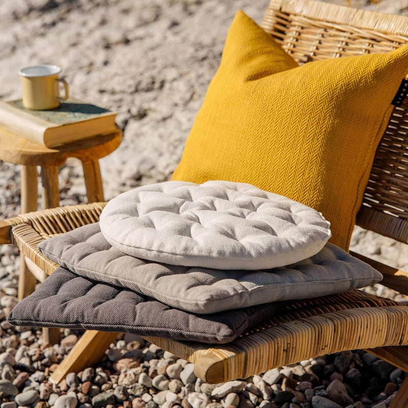 Pepper zitkussen, katoen, licht ijsgroen, 40 x 40 x 3 cm, grijs, 40 x 40 cm