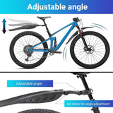 Spatborden voor mountainbike, 24 - 29 inch, universeel MTB-spatbord voor voor- en achterwiel, spatwater/vuil, verstelbare mudguard voor mountainbike, racefiets, stadsfiets