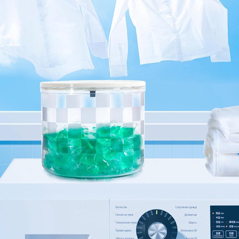 Aarcyye Wasmiddelopslag, 5,5 l opbergdoos met deksel, waspoederhouder met luchtdicht deksel, opbergdoos kliksluitingen, waspoedercontainer, voor badkamer, toilet Aarcyye Wasmiddelopslag, 5,5 l opbergdoos met deksel, waspoederhouder met luchtdicht deksel, opbergdoos kliksluitingen, waspoedercontainer, voor badkamer, toilet