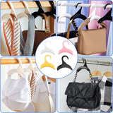 8 stuks kleerhangers voor tassen, geen ophangsporen, handtas, kleerhangers van PP, voor het ophangen van handtas en rugzakken (4 kleuren)