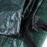 Beschermhoes voor meubelsets, 193 x 136 x 88 cm, afdekking voor tuinmeubelen, zitgroep, afdekhoes van PE, zeil, uv-bestendig, waterafstotend, winterbestendig, scheurvast, groen