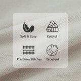 Kussenhoezen, effen, chenille deco-kussenhoezen met verborgen ritssluiting voor bank, auto of bed, set van 2 stuks