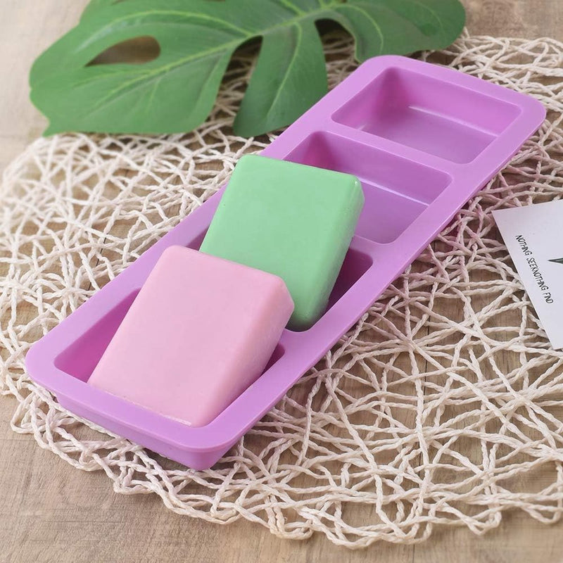 Vierkante siliconen bakvorm, 3D-siliconenvorm voor het bakken van moussecake, dessert 2 stuks