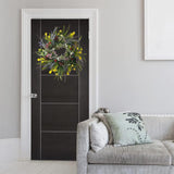 Kunstdeurkrans, lentekrans, kunstbloemenkrans, decoratieve wandkrans, hangende decoratie voor lente, zomer, bruiloftsfeest, festival, 40 cm