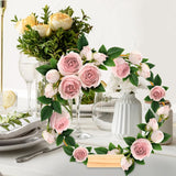 6 stuks metalen ringen om te knutselen, 20 cm zeshoekige decoratieve metalen ring met 6 houten standaarden, gouden draadringen om te knutselen, metalen decoratieve ringen voor doe-het-zelf handwerk, bruiloft, feest, tafelversiering