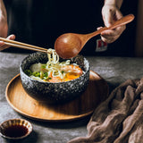 Natuurlijke houten lepels, 4 stuks, houten lepels, eetlepels, soeplepel, houten lepel, Japanse stijl, houten lepel, havermoutpap, lepel voor pap, soep, ramen, hotpot, restaurant, huishouden