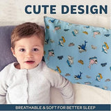 Kinderkussenhoes, 2 stuks, 100% katoenen babykussensloop, 40 x 60 cm kussensloop, zacht, ademend voor jongens en meisjes, beddengoed, babykussensloop met envelop