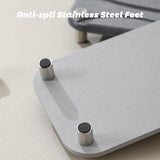 Aanwasbak-organizer, sneldrogend, afdruipmat, 2 stuks, badkamerdienblad, diatomeeënmodder, spoelbak-organizer, sneldrogend, opbergbak, dienblad voor keuken, badkamer (A-lichtgrijs)