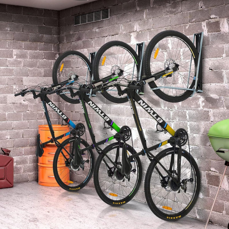 Fietsstandaard, verticale fietswandhouder, bandbreedte minder dan 6 cm, ruimtebesparende garage, fietshaak