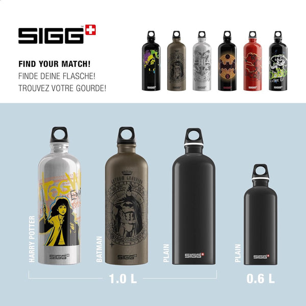 Aluminium drinkfles - Traveller Harry Potter - Klimaatneutraal gecertificeerd - Geschikt voor koolzuurhoudende dranken - Lekvrij - Veerlicht - BPA-vrij - 1 liter