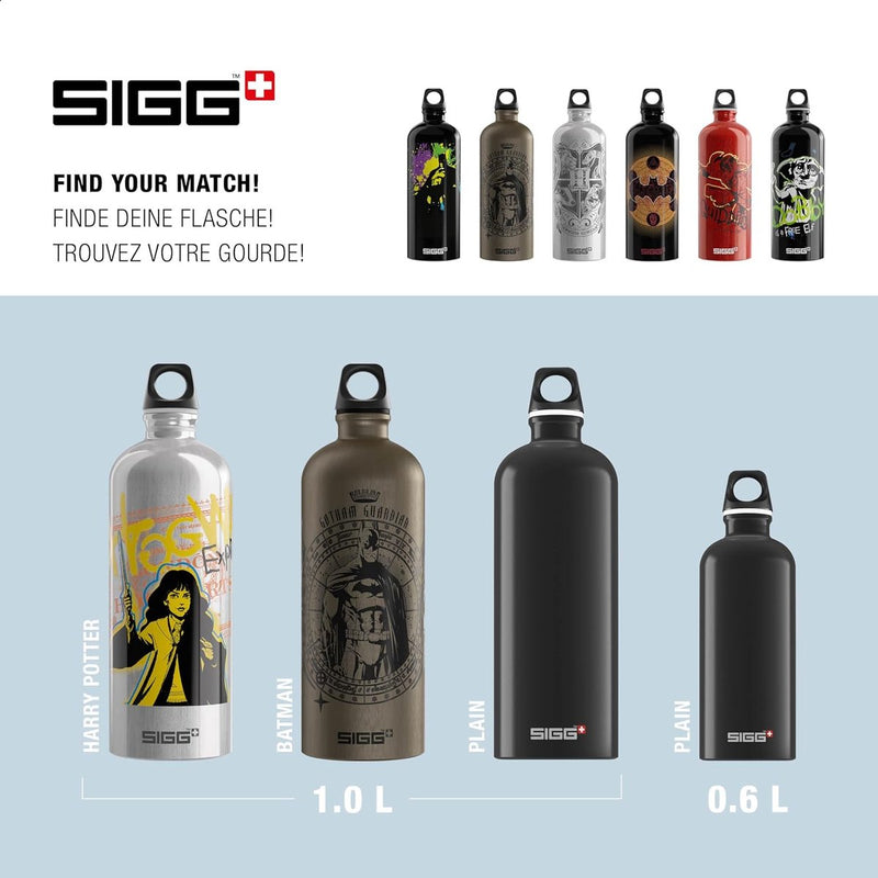 Aluminium drinkfles - Traveller Harry Potter - Klimaatneutraal gecertificeerd - Geschikt voor koolzuurhoudende dranken - Lekvrij - Veerlicht - BPA-vrij - 1 liter