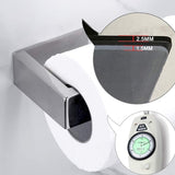 Toiletrolhouder zonder deksel SUS 304 roestvrij staal Stijlvolle badkamer toiletrolhouder Wandmontage Zelfklevend Geen boren nodig Spiegel gepolijst