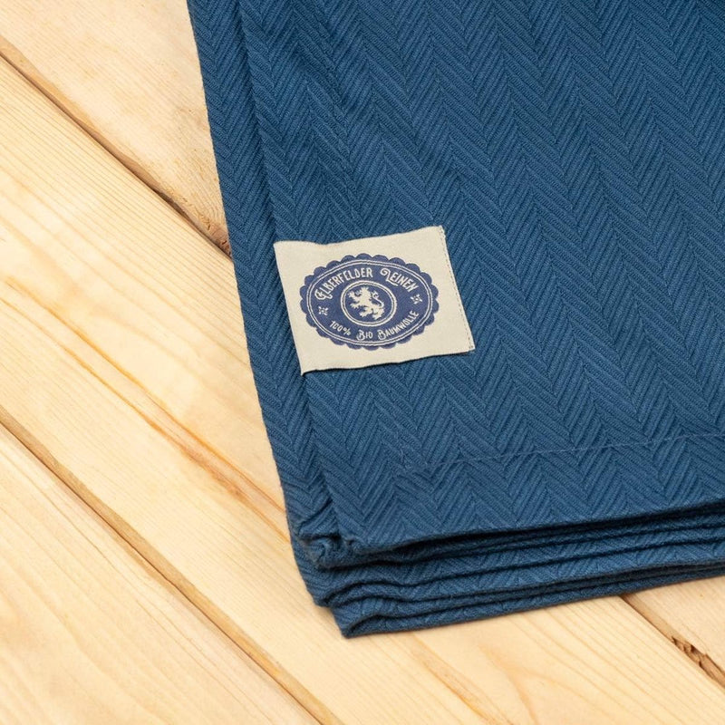 Originele sprei, tijdloos visgraatdesign, 150 x 220 cm, verrekijker, 100% biologisch katoen, zomerdeken, bankdeken, katoenen deken, bedsprei