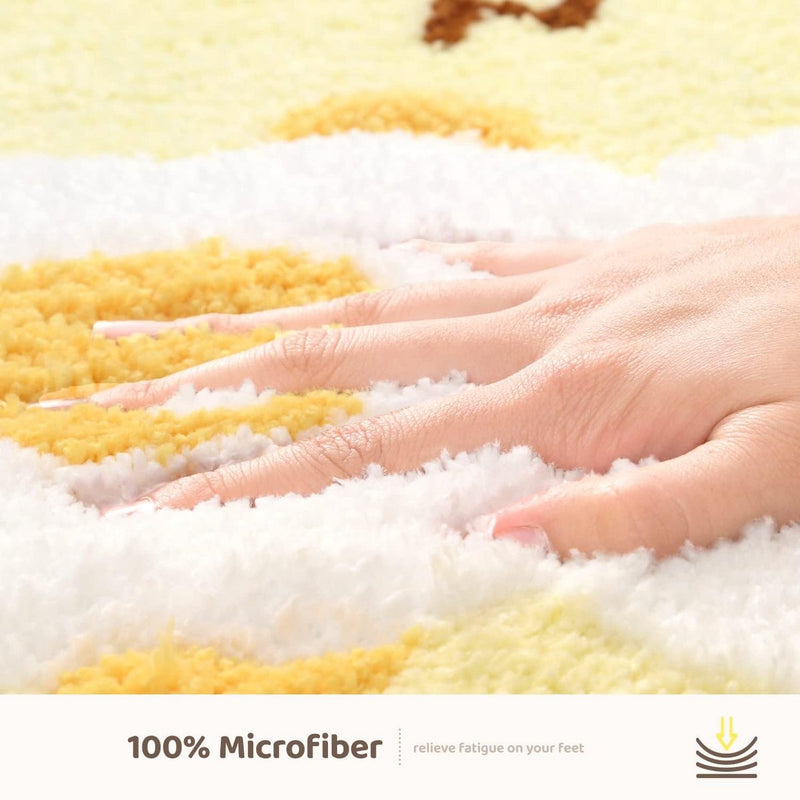 Badmat Badmat voor badkamer Antislip Zachte badmat voor douches Schattig pluche microvezel Superabsorberend pluche tapijt voor 45 x 65 cm