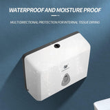 handdoekdispenser Multi-vouwdispenser voor badkamer keuken Plastic handdoekdispenser met slot Toiletrolhouder Dunne wandhanddoekdoos (wit)