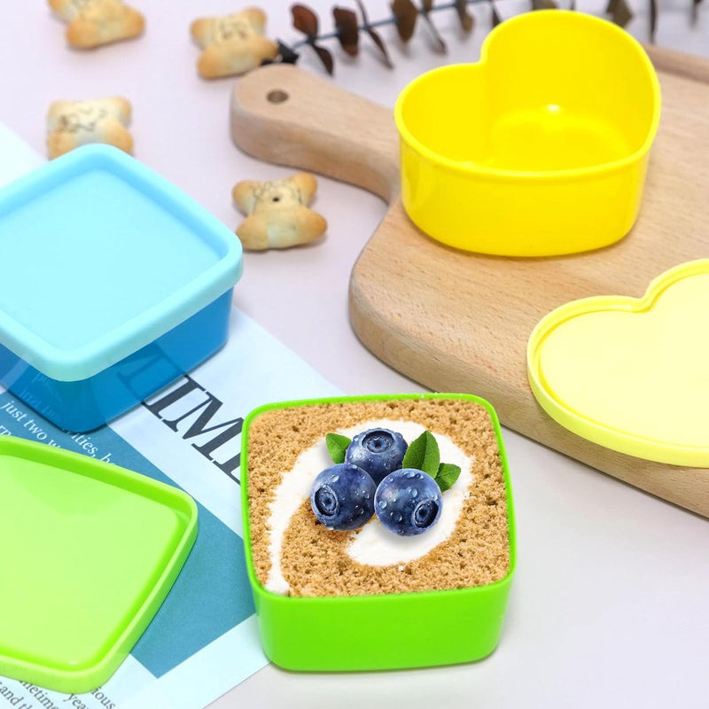 15 stuks kleine kunststof vriesdozenset, vershouddozen met deksel, plastic dozen met deksel, invriesdozen met deksel, kleine dozen met deksel, in elkaar stapelbaar, kleurrijk