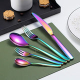 24/30 Piece Cutlery Set (Black/Gold/Copper/Rainbow)