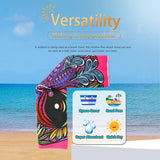 Microvezel strandhanddoek, 90 x 170 cm, anti-zand, strandhanddoek, zacht, 100% microvezel, sneldrogend, roze schedel