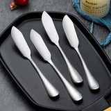 4-delige botermessenset, roestvrijstalen botersmeermessenset, 15 cm, kaasspatelset, sandwichkruidenjamspatel voor keuken, restaurant