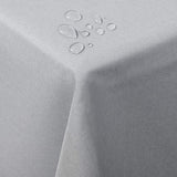 Tafelkleed in linnenlook, onderhoudsarm, afwasbaar, vuilafstotend, in diverse kleuren en maten, lichtgrijs, rechthoekig 130 x 220 cm