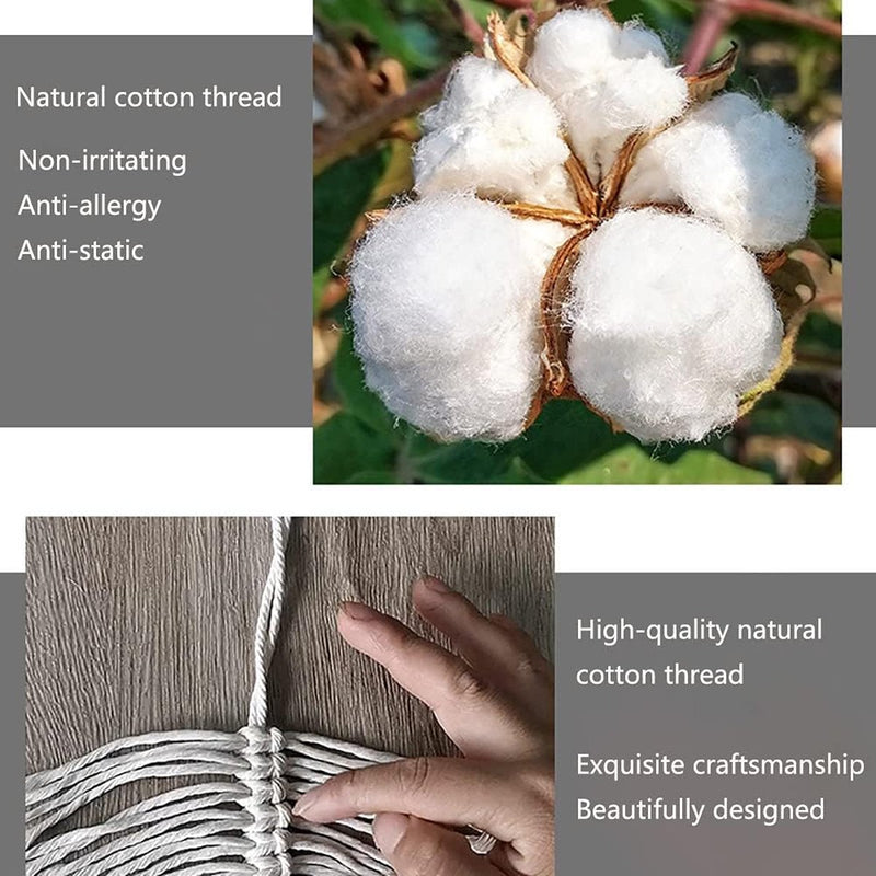 1 stuks macramé wandrek, wandrek, hout, handgeweven zwevend rek voor wand-, woonkamer-, kantoor-, slaapkamerdecoratie.