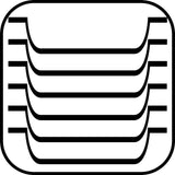 Serveerplank, plank van geolied acaciahout, houten plank voor service, bruin, 15 x 30 cm, 2 cm hoogte