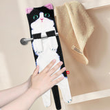 Kattenhanddoeken voor badkamer, grappige kattenkeukendoeken, decoratieve handdoek, gepersonaliseerd, kattenhanddoek, absorberend, zacht, cadeaus voor vrouwen/kattenliefhebbers (A)