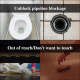 1,3 m wc-pijpreinigingsspiraal met klauw, toiletreinigingsspiraal, ideaal voor het verwijderen van haren en vuil, geschikt voor toiletten verstopping, riolering, badkuip