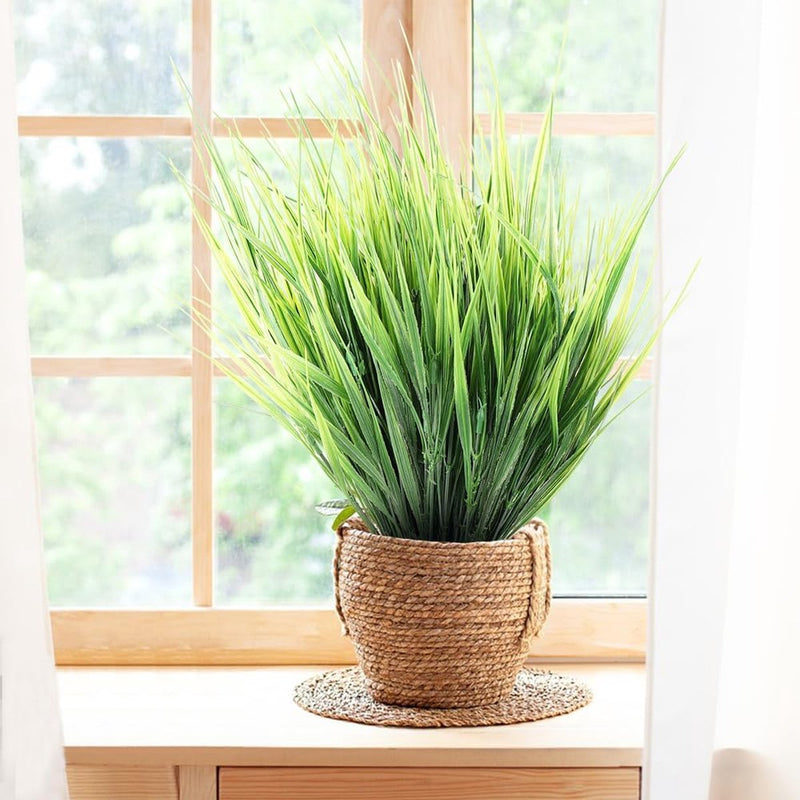 9 bundels kunstplanten voor buiten, kunstplant zoals echt weerbestendig, kunstgrassen, outdoor, kunstbloemen, uv-bestendig, kunstgroen, struiken, kunststofplanten, tuin, veranda, vensterbox