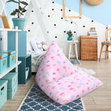 Bed Kinderen Piramidevorm Comfortabel Peuter Zacht Kindveilig Speelkamer Zitzak (Regenboog)