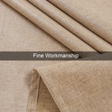 Tafelkleed in linnenlook, afwasbaar, lotuseffect, rechthoekig, 140 x 140 cm, tafelzeil, waterafstotend, tafellinnen, vlekbescherming, lichtbruin