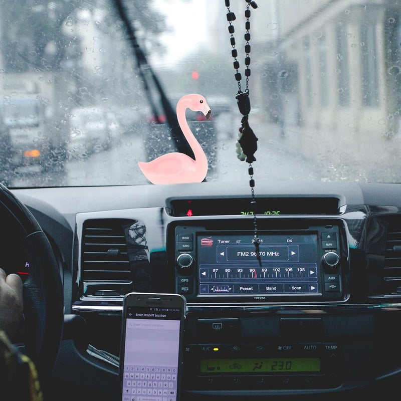 Flamingo, ornamenten, decoratiefiguur, sculptuur voor auto, bureau, tuin, balkon, bruiloft, decoratie, roze