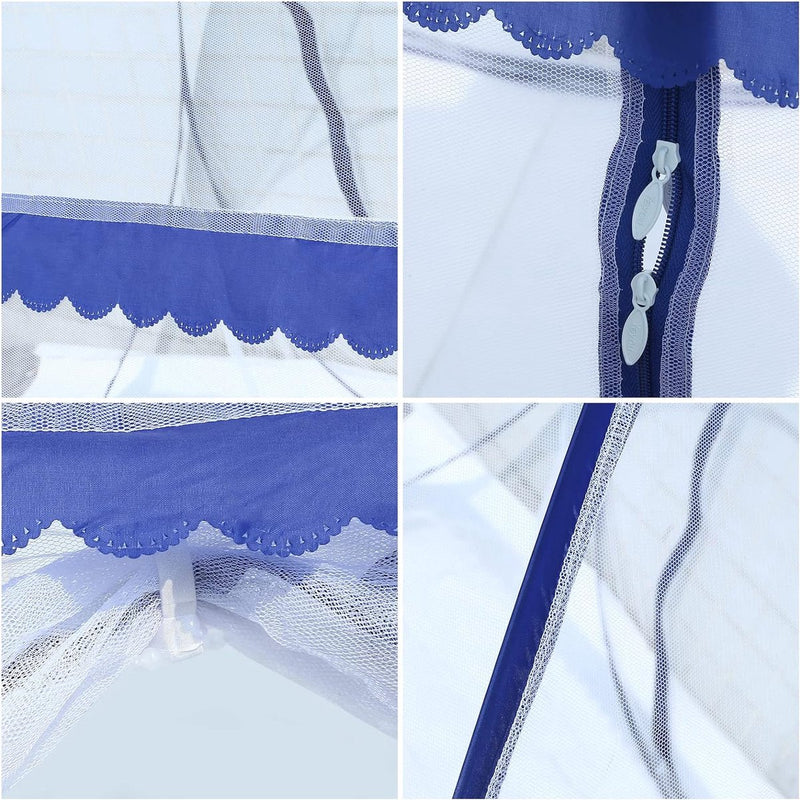 Muggennet, pop-up muggentent, opvouwbaar, fijnmazig muggennet, voor op reis en thuis, 200 x 180 cm