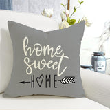 Kussenhoes 40x40 set van 4 linnen decoratieve kussenhoezen buitenkussen bankkussen voor slaapbank slaapkamer tuinbed 40x40cm grijze print