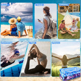 Strandhanddoek XXL microvezel strandhanddoek, microvezel badhanddoek, set van 2, strandhanddoeken, 180 x 90 cm, sneldrogend, dunne strandhanddoeken, grote lichte badhanddoek, strand, kleurrijk