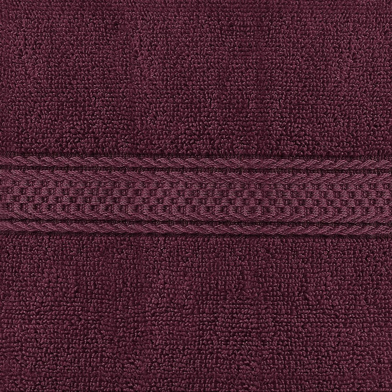 Bordeauxrode handdoeken 100% gekamd ringgesponnen katoen Ultrazacht en zeer absorberend 600 GSM Extra grote handdoeken 16 x 28 inch Hotel- en spakwaliteit 6