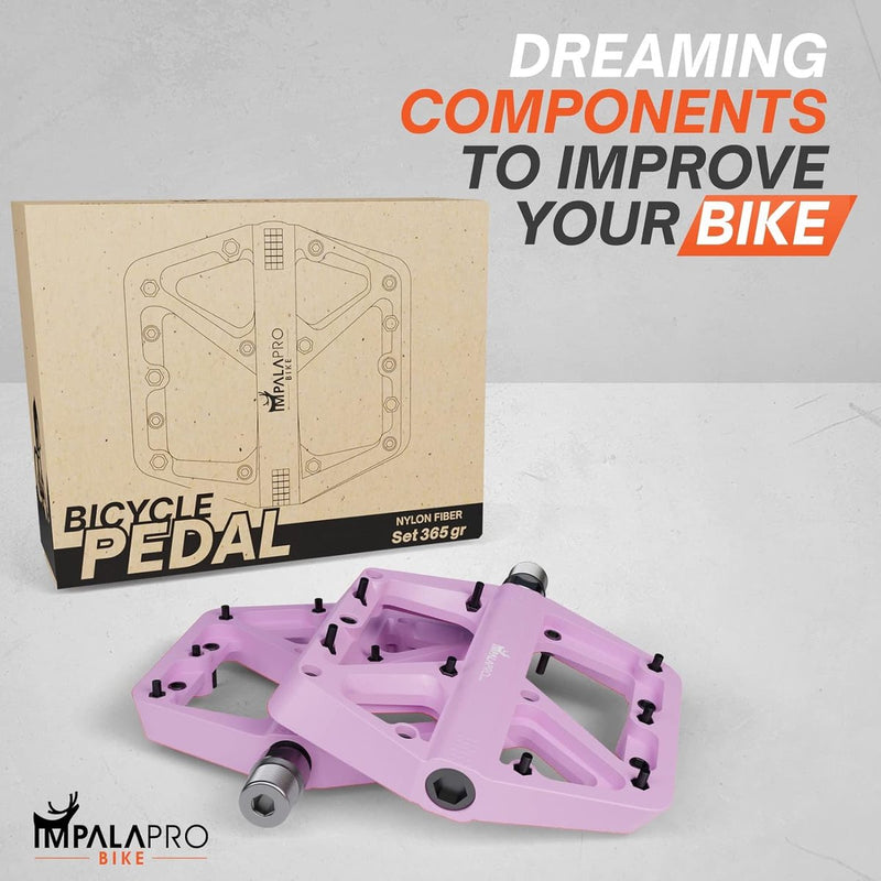 Fietspedalen Fiets gemaakt van nylon Antislip Breed platform - Fietspedaal 9/16 inch lager Waterbestendig Anti-stof Mountainbike-pedalen Pedalen MTB-pedalen Grindfiets Racefiets-pedalen