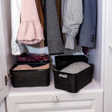 3-delige set, maat M, 10 l, BPA-vrije kunststof (polypropeen), zwart, 3 stuks