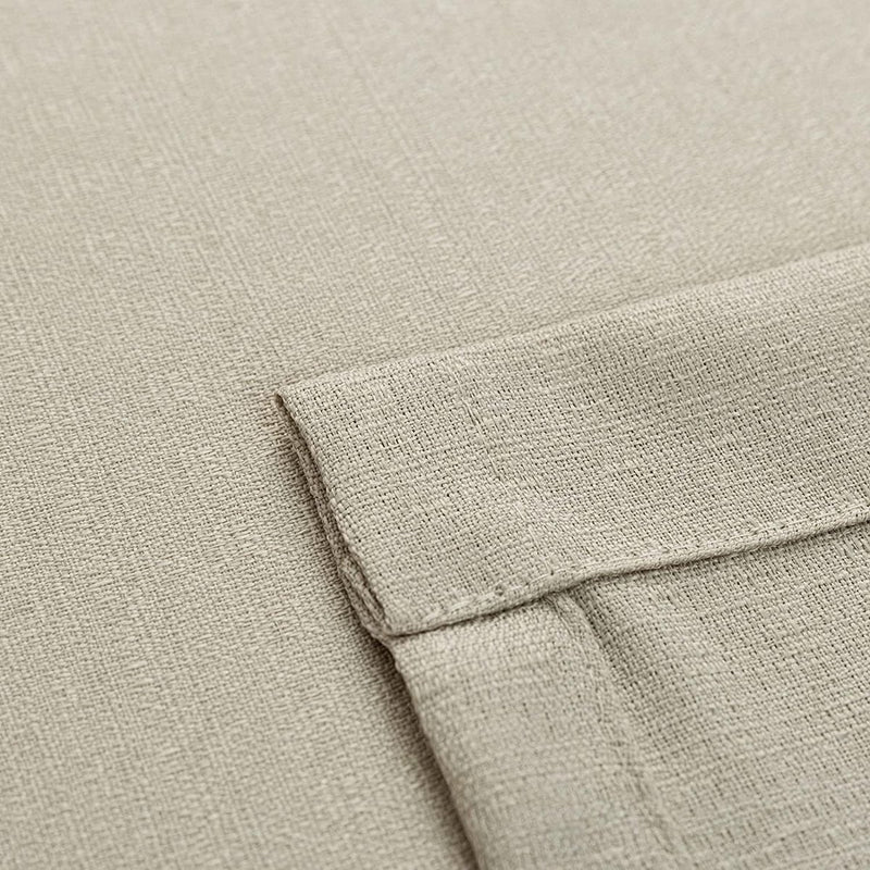 Vitrage, linnenlook, bistrogordijn, bruin gordijn, raamgordijn, gaas, paar, sjaals, vitrage, raamgordijn voor keuken, woonkamer, landhuis, set van 2, 90 x 115 H (cm) taupe