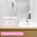 Hangende toilettassen voor dames, Dizdvizd Reistoilettas Grote waterdichte make-uptas Roze-Cat