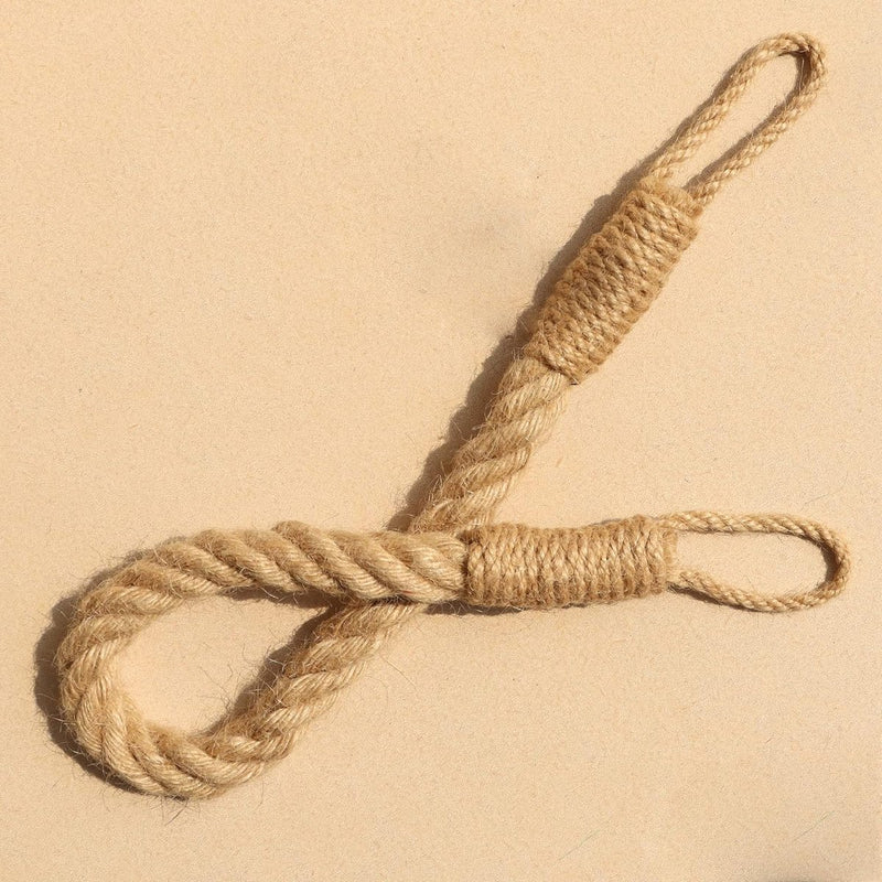Set van 4 gordijnbinders Gordijnbanden met gedraaid henneptouw Decoratieve handgemaakte tiebacks Gordijnhouders Gordijnbinders voor gordijnen (kaki, 4)