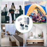 Toothbrush Case reisetui, 3 stuks, tandenborstelhouder, reisentandborstels, met 3 vierkante witte dubbelzijdige plakband, reisetui voor thuis, zakenreis, school., Meerkleurig, opbergdoos voor